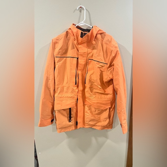 Lands' End Other - Lands' End Men’s Waterproof Hooded Rain Jacket Shell - Orange - Small